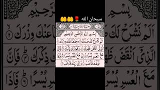 Surah Al Nashrah 🌹🌹🤲🤲🤲#quran #hajj2024 #umrah #beautiful #youtubeshorts #viralvideo #islamicvideo