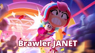 Brawler JANET | Hard To Play But Good Brawler Janet | Brawl Stars ✨| Gameplay With Janet Brawler