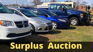 GOVERNMENT AUCTION - Impala, Focus, Van, Inspection, Sale $$$ and a Win!