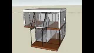 dwell container 20ftHC x 2 cabin