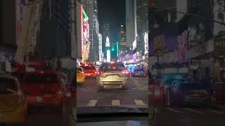 New York Times Square night driving tour.#viral#tourism#fyp video#fypシ#nyc#travel #driving#subscribe