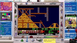 Lemmings (Amiga) - First play-through, day #3. "Taxing" difficulty levels 21-30