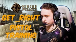 NiP GeT_RiGhT Pistol Training | 90% Headshot | de_dust2 | 2016.10.03.