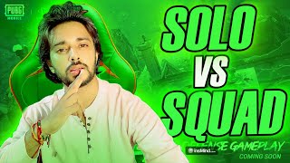 SOLO VS SQUAD - BGMI LIVE | PUBG MOBILE LIVE #shorts #bgmi #pubgmobile #pubglive #bgmilive