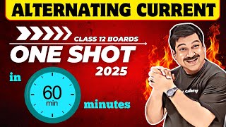 ALTERNATING CURRENT One Shot in 60 minutes👉NCERT Chapter 7 Class 12 Physics One shot