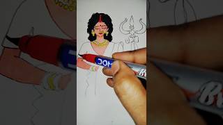 pravati maa drawing 🙏❤️#art #drawing #shortvideo #youtubeshorts #maa