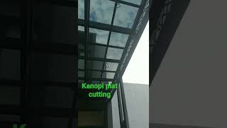 kanopi plat cutting atap kaca