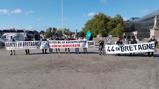 Association Bretagne Réunie assemblée1000 personnes au rendez-vous a  Nantes pour une Bretagne à 5