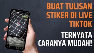 Cara Membuat Tulisan Stiker di Live Tiktok HP Samsung