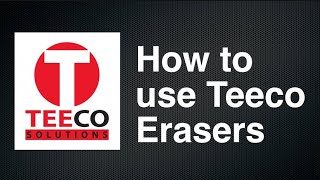 How to use Teeco Erasers when spot cleaning party tent tops.