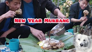 Chicken with Perilla Seeds & Naga King Chilly || New Year Mukbang || Unique NagaDish