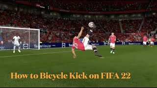 How to BICYCLE KICK on FIFA 22 Nintendo Switch