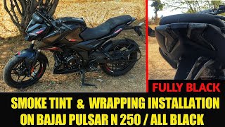 New Modification On Pulsar N250 & N160 / How to Install TAIL SMOKE TINT At Home / @rkcreations03