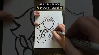 Everyone Can Draw! - PRINCESS PEACH ✍️ Drawing Tutorial 😀✏️ #nintendo #princesspeach #rugormat