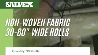 Virtual Product Inspection at Salvex - Non-Woven Fabric 30-60" Wide Rolls