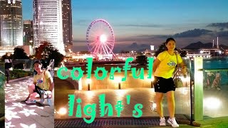 Tamar Park colorful lights design (Hongkong vlog 💞)