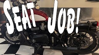 Triumph Bobber Seat Job