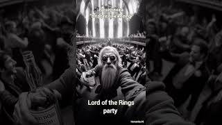 The Lord of the Rings party. /Вечеринка "Властелин колец"  #saruman #gandalf #frodo #goblin