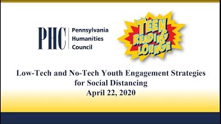 Low-Tech and No-Tech Youth Engagement Strategies for Social Distancing