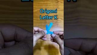 Origami Letter K (Easy) #origami #dobradura #diy #papercraft #letter #alphabet #letra #alfabeto