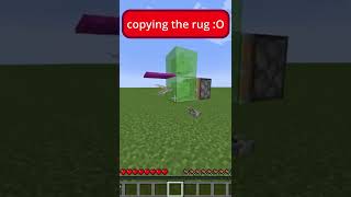 copying the rug!!! #copying #minecraft #bug #shorts