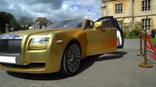 Gold Rolls Royce Ghost Whatsapp status 2021 | #goldrollsroyceghost | #shorts