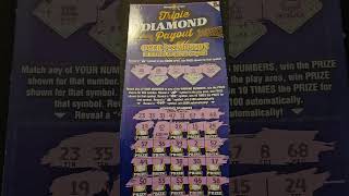 Triple Diamond Payout Mississippi Lottery Scratch Off Ticket Winner