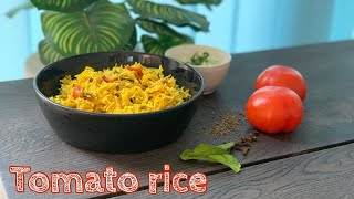 Simple Tomato Rice - Pressure Cooker Recipe - Lunch/Dinner Recipe - One Pot Dish