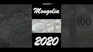 Mongolia 100 togrog 2020 (Shorts) #bonistics #banknotes #currency #money #mongolia #tögrög #billetes