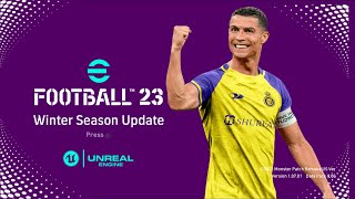 eFootball 23  Fully Update Winter Season 2023 Ps4Hen Jailbreak Monster Patch