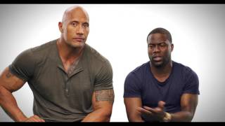 Central Intelligence - Kevin Hart and The Rock talk great big screen moments