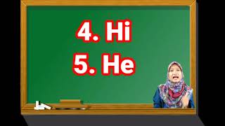 Pembelajaran Bahasa Inggris kelas I (Greeting dan Alphabet)