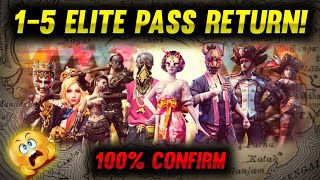 1 to 5 Elite pass bundle return!? 100% confirm | என்ன டா இது😳 Free Fire Unbelievable Comback🔥