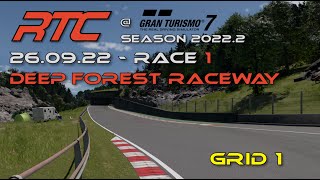 LIVE: RTC Grid 1 Season 2022.2 Rennen 1 @ Deep Forest Raceway (CH)