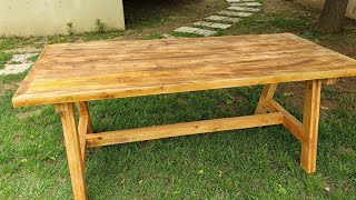 How to make legs for farmhouse table /EASY AND FAST