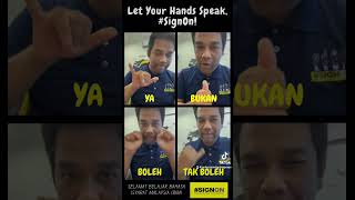 #SignOn : Ya, Bukan, Boleh, Tak Boleh