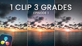 One Clip, 3 Color Grades - DJI Mini 3 Pro // Davinci Resolve 18