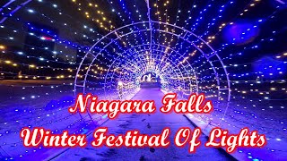 Niagara Falls Christmas Lights / Winter Festival Of Lights Tour With Xmas Music