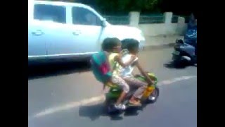 Little boy on bike