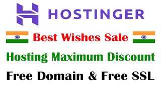 Hostinger Maximum Discount Coupon Code for India | Hostinger Best Wishes Sale