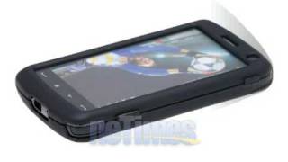 Rubber Hard Case For HTC Touch HD T8282 HTC Blackstone - Black