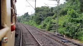 01235 Nagpur Madagaon Festival Special Express arriving at Sangmeshwar Station #KonkanRailway