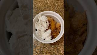 Vegan peach cobbler. #veganrecipes