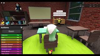 Roblox TPE: Teacher reacts to 5 basic actions + Chaos