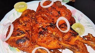 Tandoori Chicken🐓 Without Oven|Perfect Restaurant Style Tandoori Chicken Recipe............