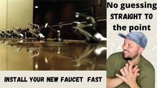 No BS  Straight to the Point New Faucet Installation Replace Leaky Faucet, Delta, Lowe’s, Home Depot