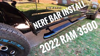 Installing Ionic 5" oval nerf bars  on the 2022 Ram 3500