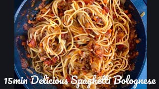 15min Delicious Spaghetti Bolognese سباجيتي بولونيز في ١٥ دقيقة