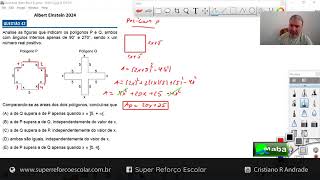 MABA CONCURSOS  -  EINSTEIN  -  2024  -  ÁREA + INEQUAÇÃO DO 2º GRAU  -  Com prof. Cristiano Andrade