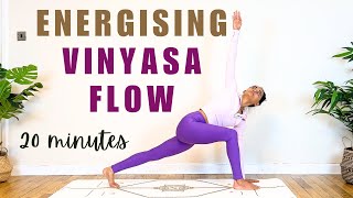 20 minute Energising Vinyasa Flow | Full Body Strong and Fun Yoga Flow